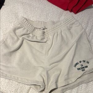 Brandy Melville Cream Athletic Shorts